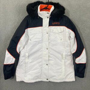 MLB Black and White Puffer Jacket